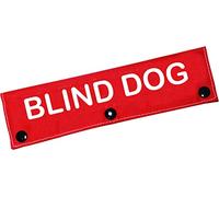 Correa para perro con discapacidad visual, correa para perro ciega para perro, alerta para colgar, parche de identificación, regalo de cumpleaños para mascotas (manga para perro)