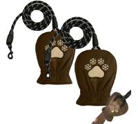 Correa para perro con guante térmico integrado, guantes calentadores de manos para pasear perros, no más manos congeladas al pasear perros en invierno, térmica e impermeable, correa desnuda, para
