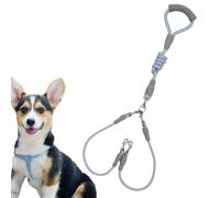 Correa para Perro, Cuerda de Nailon de Doble Cabeza, Correa de Nailon para Mascotas de 1,5 Metros con Mango cómodo, para Perros medianos y Grandes y Cachorros al Aire, Senderismo, Correr