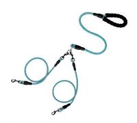 Correa para perro, cuerda de tracción para mascotas, sin enredos, rotación giratoria de 360°, correa reflectante para dos perros pequeños, medianos y grandes, correa de nailon desmontable para pasear
