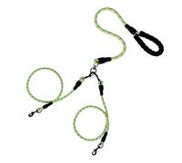 Correa para perro, cuerda de tracción para mascotas, sin enredos, rotación giratoria de 360°, correa reflectante para dos perros pequeños, medianos y grandes, correa de nailon desmontable para pasear