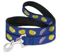 Correa para perro de Hostess Brands | Hostess Twinkies Piezas y logotipo azul, amarillo y blanco, duradero, elegante para paseos
