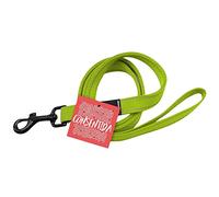 Correa para Perro Grande T3 - Talla L 100 x 2 cm - Color Verde Flúor - Estampado Liso - Tejido Resistente Fabricado en Nylon - Abrochado Fácil - Accesorios para Perros - Consentida