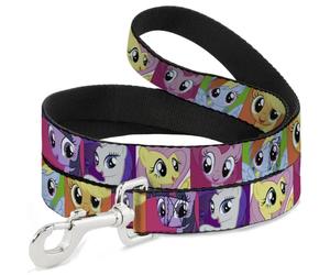 Correa para perro My Little Pony | My Little Pony Mane - Bloques de expresiones de seis ponis, multicolor, duraderos y elegantes para paseos