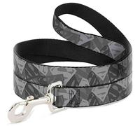 Correa para Perro Superman Shield Camuflaje Gris 4 pies de Largo 1.0 Pulgadas de Ancho