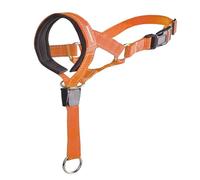 Correa para perros, cabeza de perro sin tirón, con acolchado suave, ideal para el entrenamiento con correa, arnés en la correa para correa de cuero simple para perro hecho a mano (A, L)