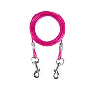 Correa para Perros, Cable de Amarre para Perros de 6/10/15/16/20/25/30 y 33 Pies, para Acampar Hacer Senderismo Correr(Pink,5mm*20ft)