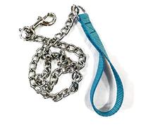 Correa para Perros Cadena de 4mm con Mango de Nylon - Color - Azul