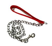 Correa para Perros Cadena de 4mm con Mango de Nylon - Color - Rojo