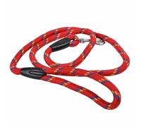 Correa para perros con cuerda de escalada GogiPet, roja 120 cm. x 1,2 cm.