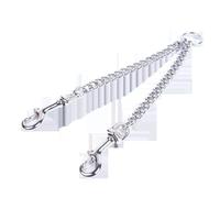 Correa para Perros con Doble Gancho, Ajuste de Longitud, Material Resistente; Ideal para Paseos Seguros y controlados.