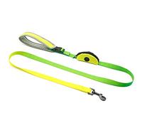 Correa para Perros, con Estuche para Bolsas, Degradado Amarillo, Reflectante, Antitirones