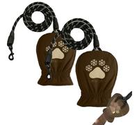 Correa para Perros con manopla térmica incorporada, Guantes Calentadores de Manos para pasear Perros, no más Manos congeladas al pasear Perros en Invierno, Correa térmica e Impermeable (2pcs)