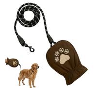 Correa para perros, correa para animales con guantes cálidos, correa ergonómica para perros, para correr, senderismo, viajes de invierno, desplazamientos por la ciudad, así como para uso diario