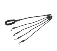 Correa para Perros de 4 Vías, Cuerda de Tracción para Mascotas Extraíble de Nylon de 1,5 m Giratoria de 360 ° Correa para Caminar para Perros sin Enredos con Mango Cómodo para