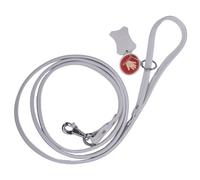 Correa para perros de cuero auténtico blanco de GogiPet®