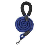 Correa para perros de nailon ultraligera - Absorción de golpes sin tracción para perros de talla media/grande, alta elasticidad y duradera (azul marino)