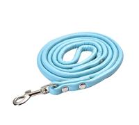 Correa para perros grandes, cordón de poliuretano para mascotas, arnés de coche, correa para perros, correa elástica retráctil acolchada y reflectante, correa de arrastre de piel de alce (azul, XS)
