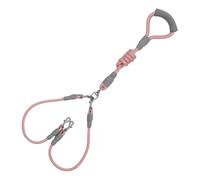Correa para Perros Grandes, Doble Enganche de Cable Reforzado, Correa de Perro de Nailon de 1,5 m con asa cómoda, para educación Canina, Senderismo y Ejercicio al Aire