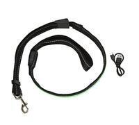 Correa para Perros Mavaol con Carga USB, luz LED, Cuerda de tracción Transpirable, Ideal para Perros y Gatos pequeños y medianos. (Green)
