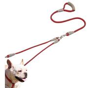 Correa para perros medianos - Cuerda de doble cabeza - 1,5 metros de correa para perros con un cómodo mango | para perros medianos y grandes, así como cachorros para paseos, senderismo y actividades