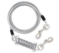 Correa para perros para mascotas, correa para perros pesados, para exteriores, para perros grandes, masticar, a prueba de estiramiento, cuerda de tracción para estirar la cuerda de senderismo
