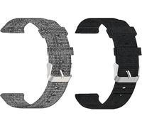 Correa para Polar Smartwatch,Liberación Rápida,Transpirable de Nylon Tejido,Compatible con Polar Unite,Ignite,Ignite 2,Ignite 3,Vantage V3,Grit X,Grit X Pro,Grit X2 Pro,Vantage M,M2 (Negro+Gris, 22mm)
