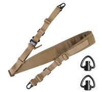 Correa para rifle de 2 puntos, correa ajustable para armas, correa de hombro antideslizante con 2 correas giratorias para deportes, juego de caza al aire libre