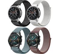 Correa para Samsung Galaxy Watch 3 45mm/Gear S3 Frontier, Correas Reloj 22mm Nylon Deportiva para Huawei Watch Gt2/Gt4/Gt3/Gt/2 46mm, Amazfit Gtr /2,Bip 5,Gtr 3 /Pro, Garmin Venu 2/Forerunner 255, 4ST