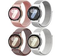 Correa para Samsung Galaxy Watch 6/4/5 40mm 44mm/Watch 5 Pro, Correas Reloj 20mm Nylon para Garmin Forerunner 245/Vivoactive 3/4S,Amazfit Gts 2/4 Mini,Bip,Gts 2/4/3,Gtr 4/Min,Big U/Pro,Bip 3 /Pro,4ST