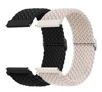 Correa para Samsung Galaxy Watch 6/4/5 44mm 40mm/Watch 5 Pro,2ST Correas Reloj 20mm Nylon para Garmin Forerunner 245/Vivoactive 3/4S, Gts 2/4 Mini,Bip,Gts 2/4/3,Gtr 4/Min,Big U/Pro,Bip 3