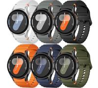 Correa Para Samsung Galaxy Watch 7/6/5/4/FE 40mm 44mm,Galaxy Watch 6 Classic 47mm 43mm/Watch 4 Classic 46mm 42mm/Watch 5 Pro 45mm Mujeres Hombre,Correa Deportiva Silicona Sin Espacios Pulsera Repuesto