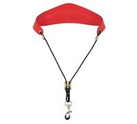 Correa para saxofón ajustable universal de piel suave con de gancho para manguera, piezas de saxofón rojo