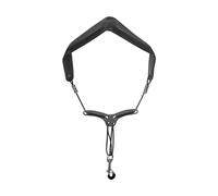 Correa Para Saxofón, Cuello, Saxo, Hombro, Banda Para El Cuello, Correas Ajustables, Arnés, Accesorios De Metal Alto, Cordón A Presión (Color : Bk)
