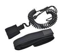 Correa para tabla de remo, correa compacta de 11 x 5 cm, cable en espiral de goma TPU, correa de surf de liberación rápida con conectores de hardware, correa de seguridad retráctil para paddleboard