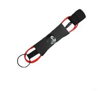 Correa para tabla de surf con rotación de 360 grados, correa de tobillo gruesa y suave y lengüeta de tracción rápida para retención y control fiables de la tabla (6 pies, rojo)