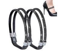 Correa para zapatos de tacón alto con diamantes de imitación, elegante correa para el pie, accesorio de para mujer, accesorio de para mujer, solución antideslizante, b, ver descripción