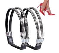 Correa para zapatos de tacón alto con diamantes de imitación, elegante correa para el pie, accesorio de para mujer, accesorio de para mujer, solución antideslizante, a, ver descripción