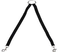 Correa Perro Acoplador De Nailon para Perros, Correa para Caminar, Cuerda De Tracción para Dos Perros, Collar, Correas para Cachorros Correa Perro Suave(Black,1.5 * 45cm)