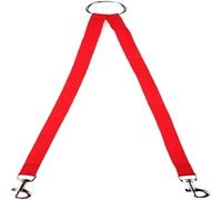 Correa Perro Acoplador De Nailon para Perros, Correa para Caminar, Cuerda De Tracción para Dos Perros, Collar, Correas para Cachorros Correa Perro Suave(Rot,2.5 * 45cm)