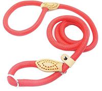 Correa Perro Cadena De Correa Para Perro, Collar Deslizante, Correas Para Caminar, Nailon Para Perros, Cuerda Para Escalar Montañas, Cachorro, Tracción Para Mascotas Para Perros Correa Perro Suave(Rot