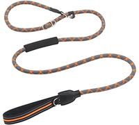 Correa Perro Cadena P Reflectante Collar Deslizante Grande Mascota Caminar Plomo Perro Escalada Cuerda Cómoda Correa Perro Suave(G,13mmX150cm)