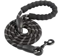 Correa Perro Correa De Perro Grande Duradera Golden Retriever Collar De Perro Grande Mediano Correas Cuerda De Plomo Reflectante Fuerte Correa Perro Suave(Black)