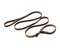 Correa Perro Correa Grande para Perro, Collar Deslizante para Mascotas, Cuerda de tracción de Cuero Genuino para Perros Correa Perro Suave(1.8 * 180CM)