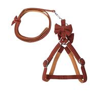 Correa Perro Correa para Mascotas A La Moda De Dos Colores A Juego con Lazo para Caminar, Arnés para Perros Y Gatos, Cordón Acolchado, Suministros para Perros Correa Perro Suave(Rot,40-55cm)