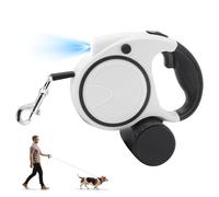 Correa Perro Extensible 5 Metros: Correa Retráctil Perro, Incluye Dispensador De Bolsas, Mango Antideslizante, Correas con Bandas Reflectantes para Perros Pequeños Y Medianos (Negro)