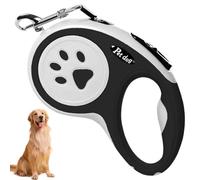 Correa Perro Extensible, Correa portátil para uso en exteriores, Cinta Flexible para Adiestramiento y Paseo, Auto-Enrollado, para Perros Pequeños, Medianos y Grandes, días de Iluvia, 5m