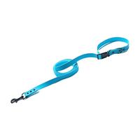 Correa Perro Grande Larga Adiestramiento Correa para Perros Cordón (Blue,S) | Pequeño Medianos Cremallera Gancho Y Bucle Collar Para Mascotas PVC Ganchos De Aleación De Zinc