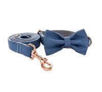 Correa Perro Pajarita Collar Ajustable para Perro Mascota Collar Cómodo Collar Suministros para Mascotas Correa Suave para Collar De Perro Correa Perro Suave(37-60cm)