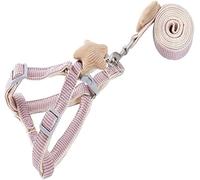 Correa Perro Perro Ajustable Transpirable Cuerda De Tracción Chaleco De Cuerda De Tracción Correa De Pecho Collar De Perro Accesorios para Perros Correa Perro Suave(Bruin,1.5cm*120cm)